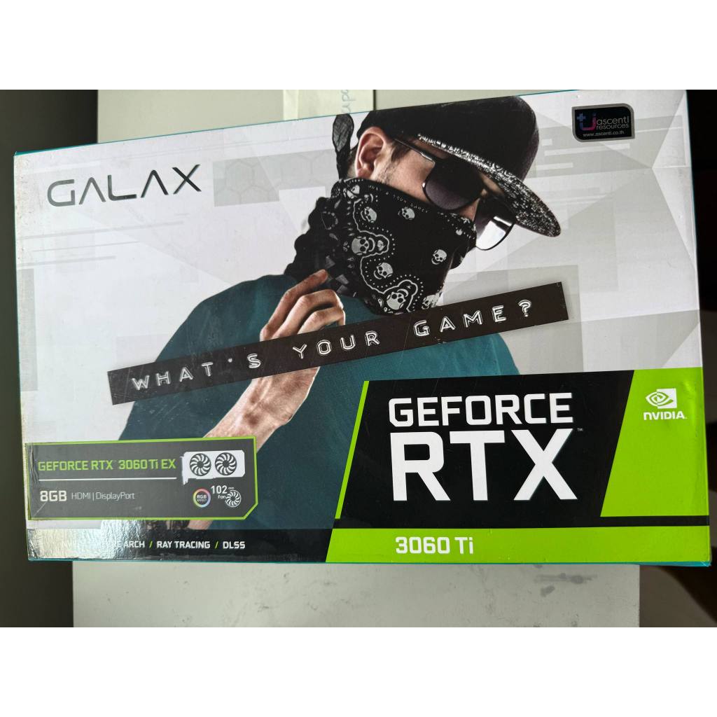 GALAX GeForce RTX™ 3060 Ti EX (1-Click OC Feature) มือสอง