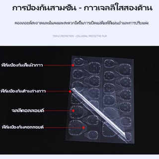 Nail.World กาวซิลิโคนติดเล็บ แบบสองด้าน แผ่นกาวซิลิโคน กาวสำหรับติดเล็บปลอม 24 ชิ้น/แผ่น เทปสองหน้า,ถนอมเล็บไม่ทำให้เล็บ