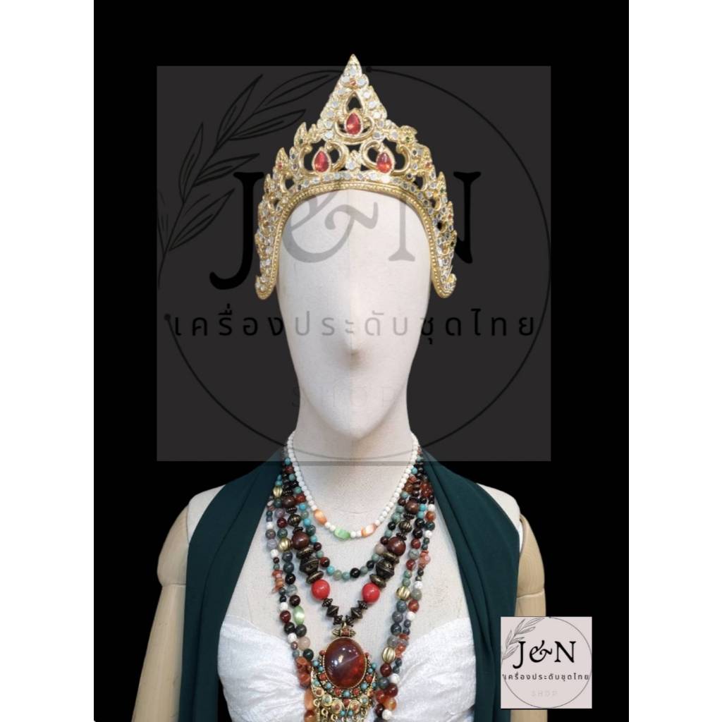 กระบังหน้ายอดแหลมเข้าใหม่ลายสวยมากคะ สำหรับเด็กโตและผู้ใหญ่
