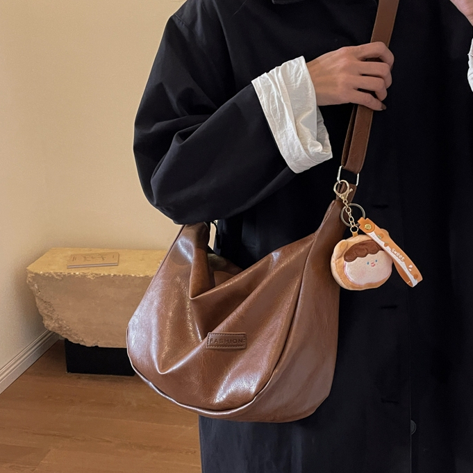 【พร้อมส่ง】Super bag กระเป๋าผู้หญิง ความจุขนาดใหญ่ กระเป๋าสะพายข้างผู้หญิงรุ่นใหม่ สไตล์ย้อนยุค สตรีทฝรั่งเศส