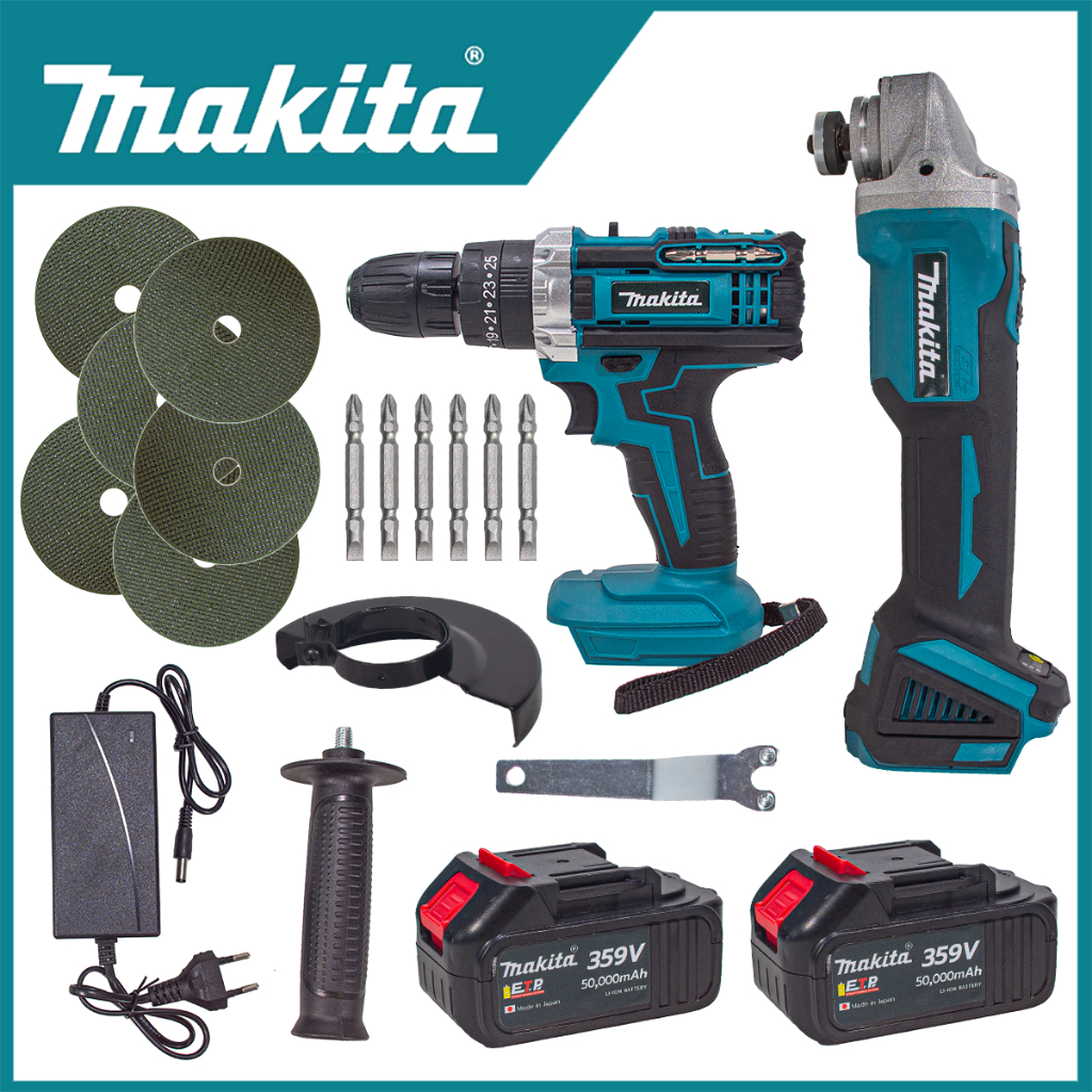 MAKITA ชุดสว่านพร้อมเครื่องเจียรไร้สาย 3 ระบบ(Brushless) 359V(AAA) < สินค้าตรงปก รับประกันคุณภาพ >(MJ) - รูปที่ 3