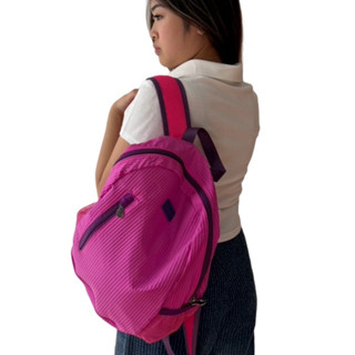 🐘พร้อมส่ง🐘 เอลฟ์...กระเป๋าเป้ผ้าพลีทกันน้ำ พับเก็บได้ (Eleph…