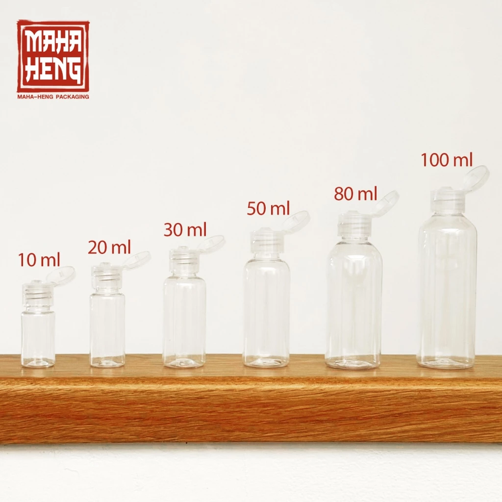 ขวดแบ่งฝาพีบ ขวดฝาป๊อกแป๊ก ขวดบีบแบ่งสบู่ 10 20 30 50 80 100ml สินค้าพร้อมจัดส่ง