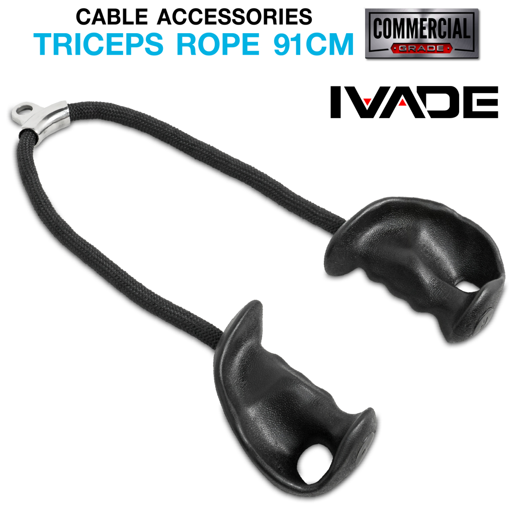 เชือกหลังแขน ERGONOMIC-GRIP Triceps Rope 91cm.(MD-TRI084) - เครื่องออกกำลังกาย แบรนด์ IVADE