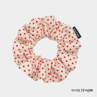 cute.studio• polka dot ยางมัดผม ผ้าคอตตอนเนื้อดี