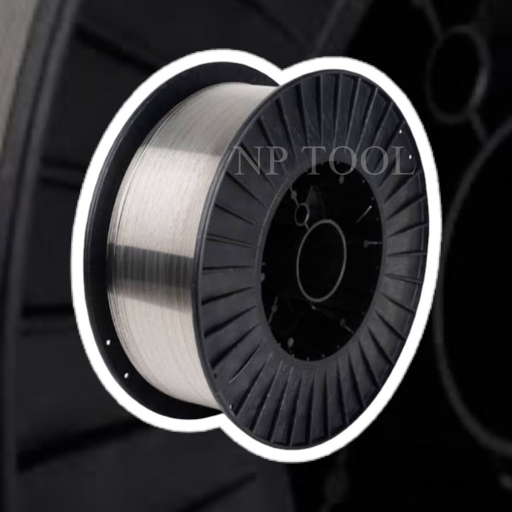 NP-215 ลวดเชื่อมฟลักซ์คอร์ลวด 0.8 มม.-1 มม. 1ม้วน 1.0 กิโลกรัม ลวดเชื่อมฟั๊กคอ ลวดเชื่อมฟักคอ ลวดเชื