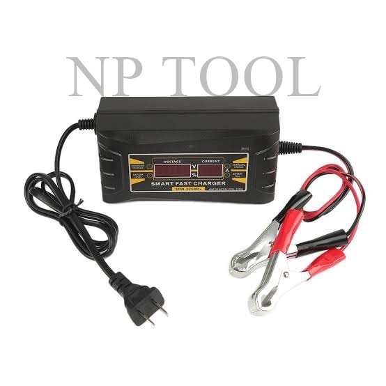 NP-195 เครื่องชาร์จแบตเตอรี่ 12v 6A SUOER (SON-1206D) smart battery charger เครื่องชาร์จแบตเตอรี่รถยนต์ เต็มแล้วตัดไฟ