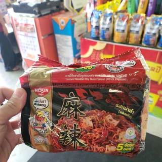 Nissin นิสชิน บะหมี่กึ่งสำเร็จรูป แพ็ค 5 ซอง ( เลือกรสชาติได้)