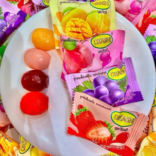 [5 แพ็ค] เยลลี่กั้มมี่ Gummy OKASHI หอม อร่อย นุ่มหนึบหนับ หอมกลิ่นผลไม้แบบคลาสสิค แพ็คละ 1 kg.