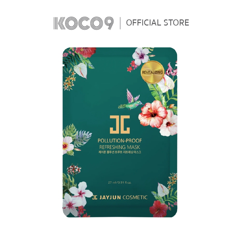 [1 กล่อง 10 ซอง] JAYJUN POLLUTION-PROOF REFRESHING MASK (เจจุน พอลูชั่น-พรูฟ รีเฟรชชิ่ง มาสก์)