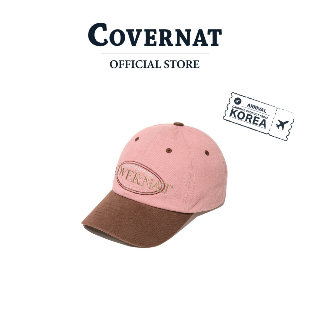 COVERNAT หมวก รุ่น [Cozy Fit] Vintage Logo Ball Cap Pink (70022SVLCAU_U5PIXX)