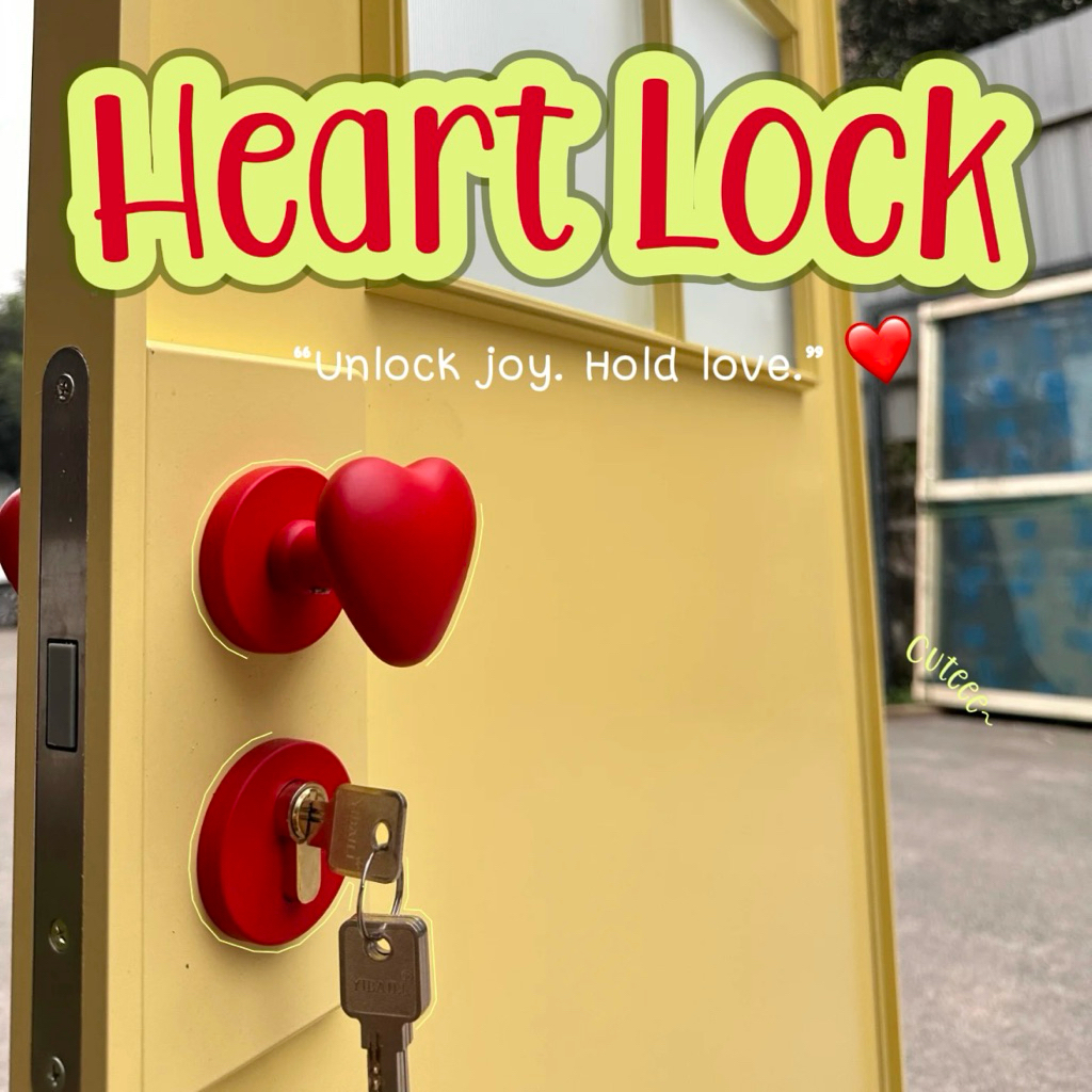 Mr.wall studio - เปิดประตูสู่ความรัก ❤️ ด้วยลูกบิดรูปหัวใจสีแดง เติมเสน่ห์ให้ทุกมุมบ้าน…น่ารักจนใจละ