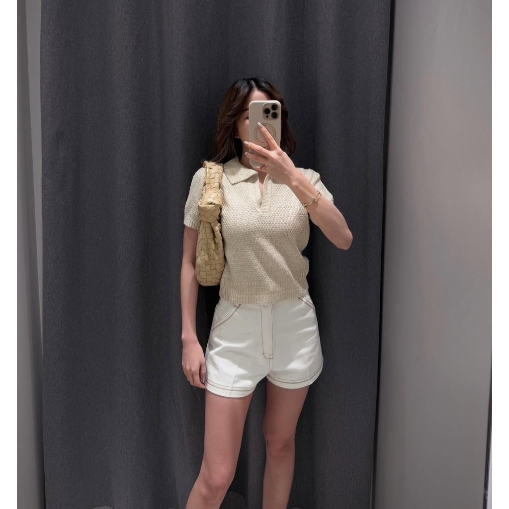 OWN MONEY Lady Shorts กางเกงขาสั้นเรียบหรูสุดชิค