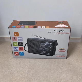 "พร้อมส่ง" วิทยุ/ลำโพงบลูทูธ MP3 (FP-813) ขนาดพกพาสุดคุ้ม!! พกพาสะดวก แถมฟรี สายชาร์จ