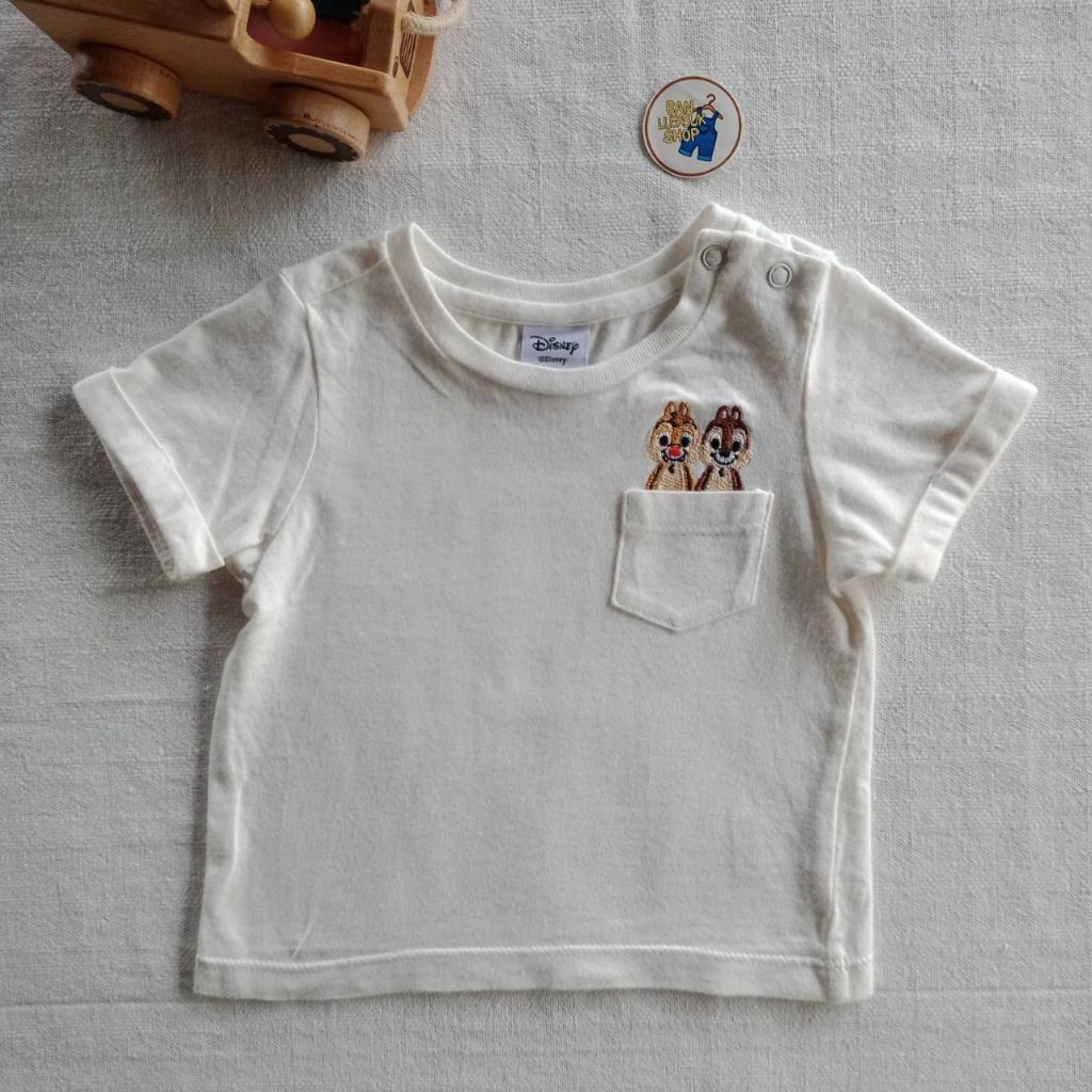 #besico #เสื้อเด็กมือ2✨เสื้อแขนสั้นสีขาวครีม 100%COTTON ผ้านิ่มใส่สบาย 🍭 size 3-6M ✅ซักหอม>>>พร้อมใส