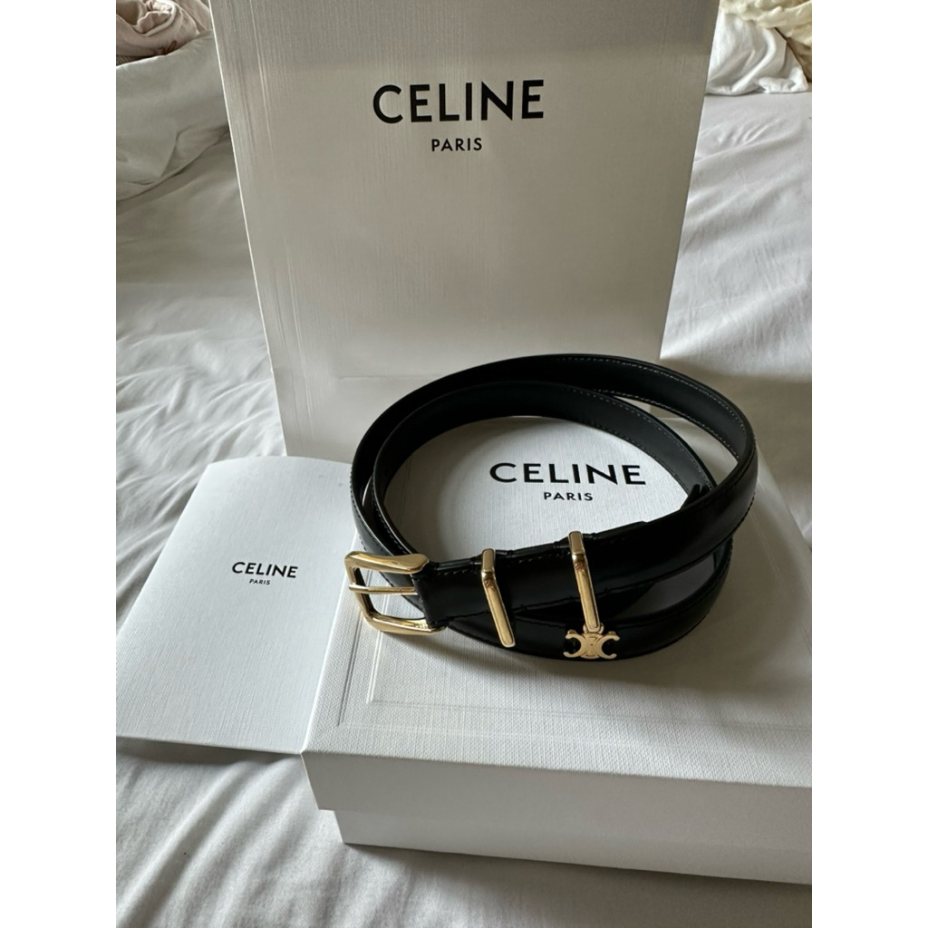 เข็มขัด Celine แท้ 100% ของใหม่ ไม่ผ่านการใช้งาน 🥰