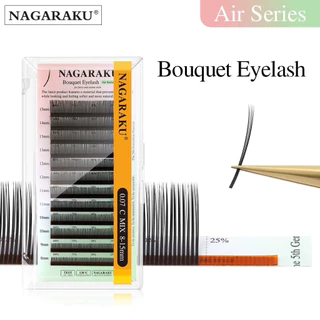 (ร้านในไทย)Nagaraku Bouquet ขนตาการ์ตูน/ขนตาwet look ช่อ 5D ทำทรงการ์ตูนอนิเมะและทรงวอลลุ่มฟุ้งได้#Nagarakuของแท้ 100%