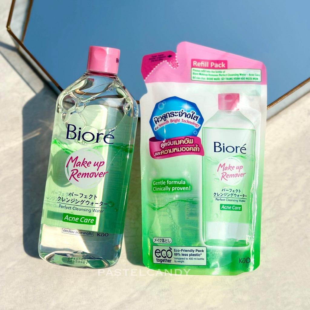 ลด40%LIVE🔥แท้💯% Biore Make Up Remover Perfect Cleansing Water Acne Care บิโอเร คลีนซิ่ง แอคเน่ แคร์ 
