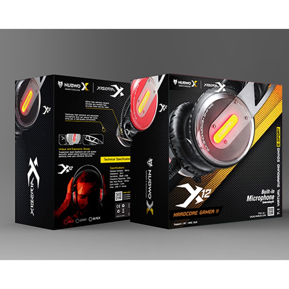 NUBWO X12 XIBERIA Gaming Headset (Short Mic)