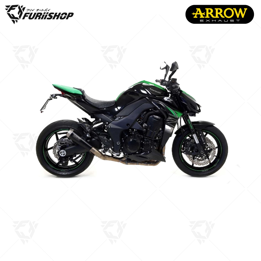 ท่อสูตร/ท่อแต่ง/ท่อไอเสีย Arrow Slip GP SS black : for Kawasaki Ninja1000/Z1000SX 2017-2019