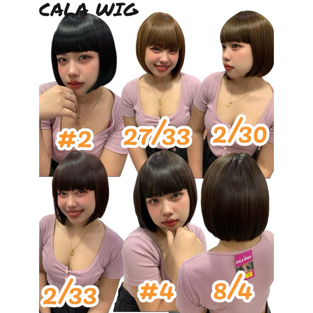 ร้านฟ้าใสวิกผม Cala wigs วิกผมสั้น รหัส3864DA เลือกสีได้