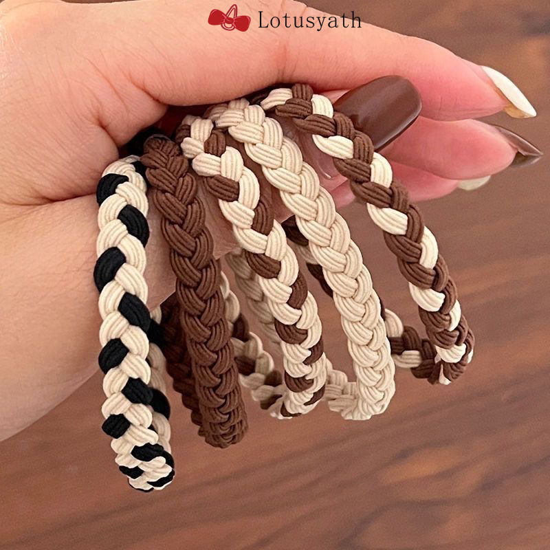 1 บาท ความรู้สึกระดับไฮเอนด์  ยางรัดผม  เชือกคาดผม  ยืดหยุ่นสูง  แหวนรัดผมผู้หญิง  เชือกรัดผม  อารมณ์เรียบง่าย