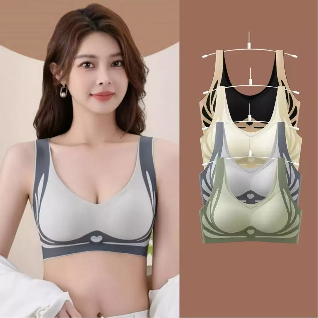 MW190 เสื้อชั้นในสายใหญ่ขนาดพิเศษ ตัวบรายกกระชับหน้าอกให้สวยได้รูป บราที่ไม่มีโครงเหล็ก ไร้โครงไร้รอบยต่อ