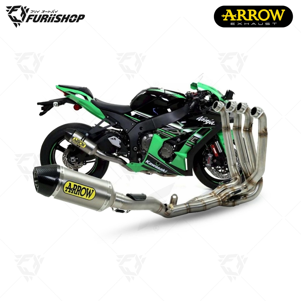 ท่อสูตร/ท่อแต่ง/ท่อไอเสีย Arrow Evolution Mid SBK : for Kawasaki ZX10R 2016-2020 / ZX10RR New 2018-2