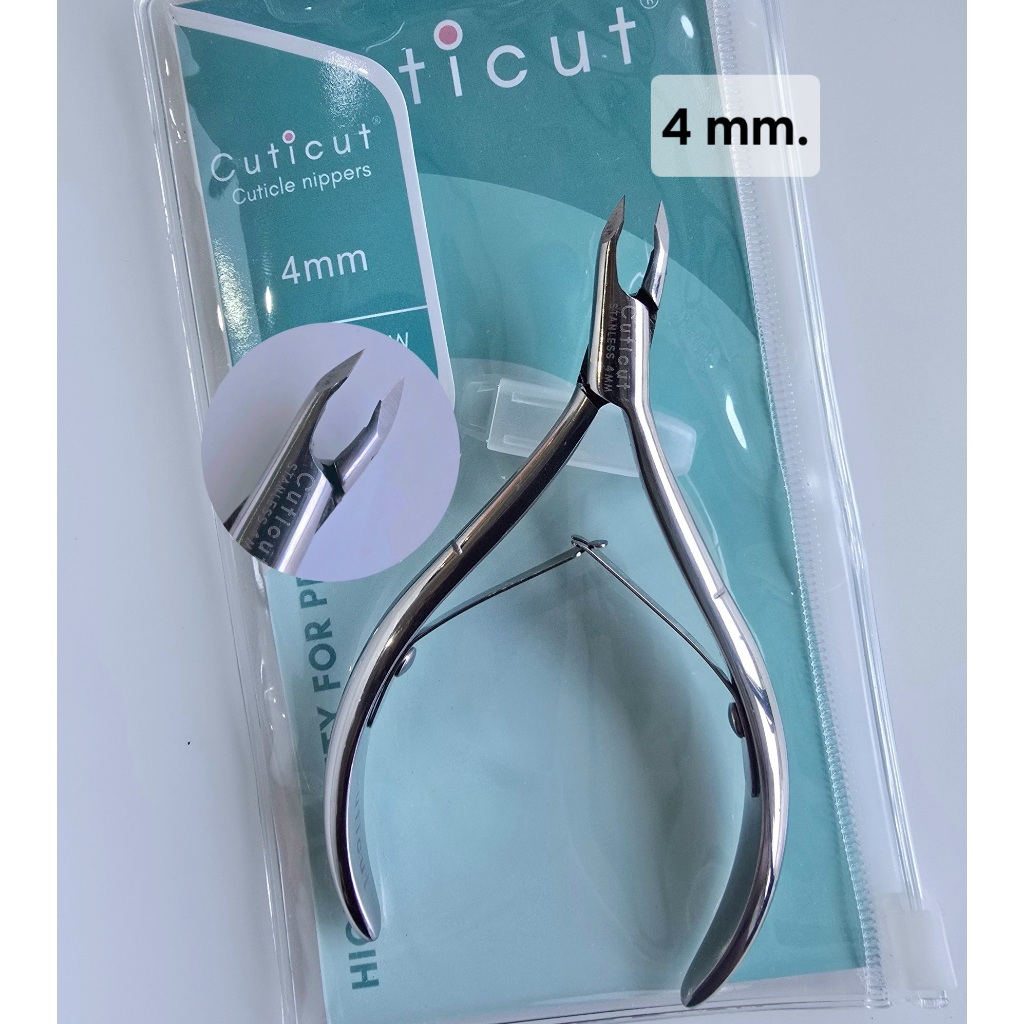 กรรไกรตัดหนัง CUTICUT 4 mm. ลับคมพร้อมใช้งาน Stainless Steel เนื้อเหล็กอย่างดี