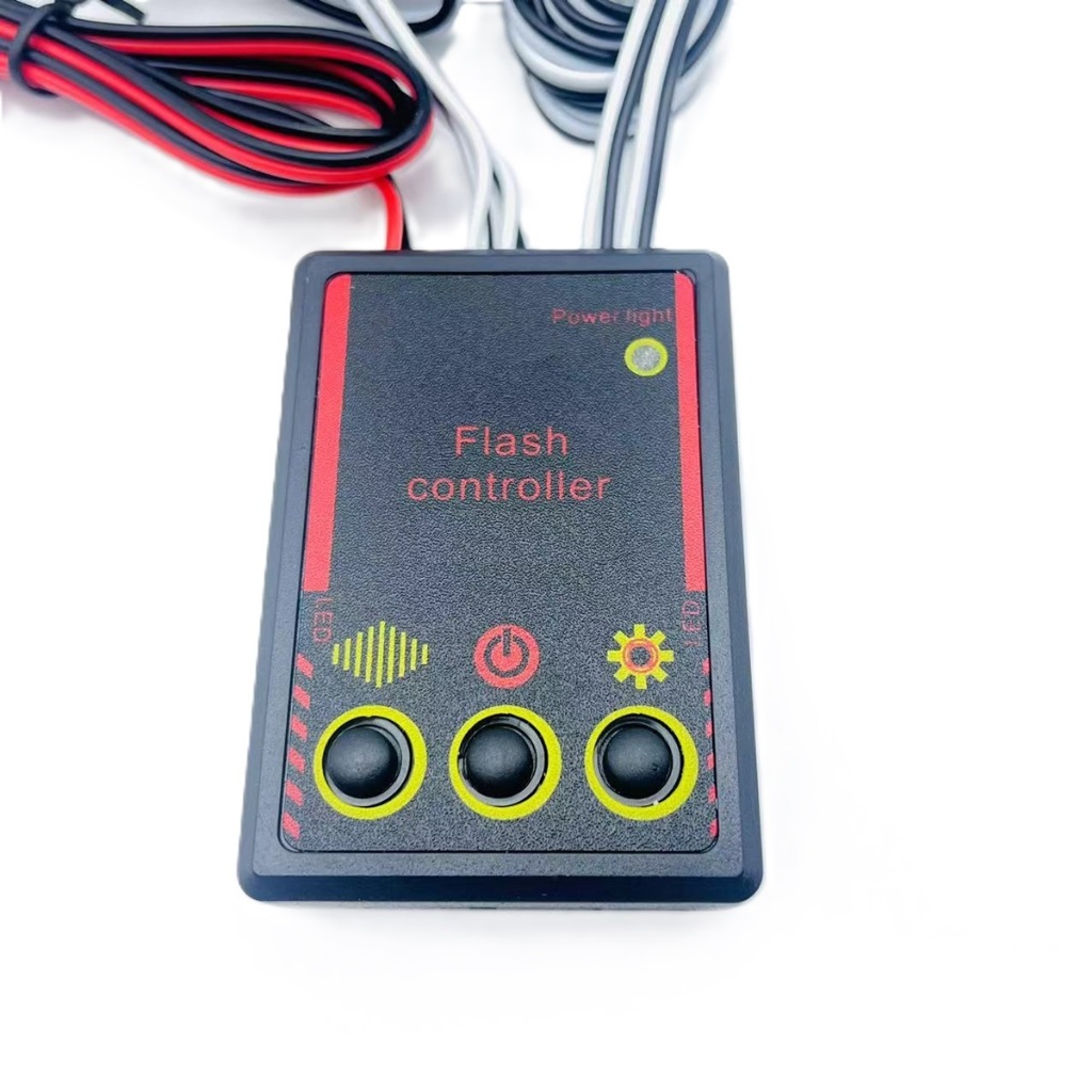 กล่องควบคุมสเตปไฟฉุกเฉิน 803/826/กล่องความคุมไฟ มีรีโมทเปลี่ยนจังหวะ contron box/ RGB 12v24v