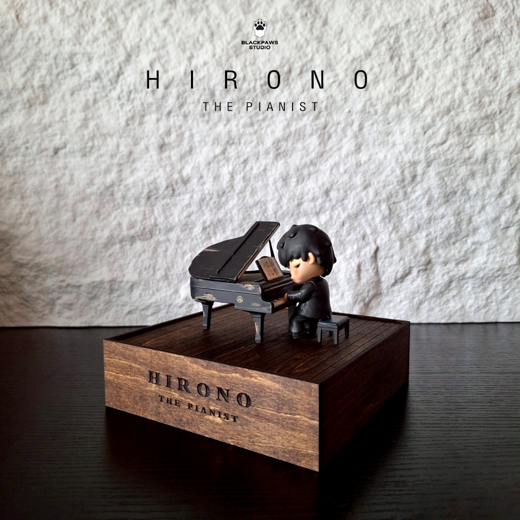 Showcase Box (SH11) - กล่องโชว์โมเดล สำหรับ Art toy | Hirono The Pianist
