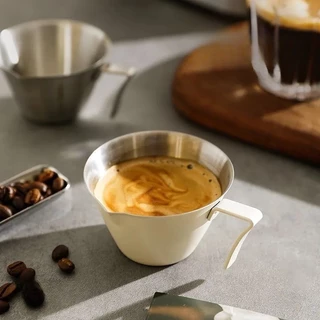 120ml Measuring Cup Stainless Steel ถ้วยช็อตเอสเพรสโซ่ ช็อตกาแฟ[MANCAFE]