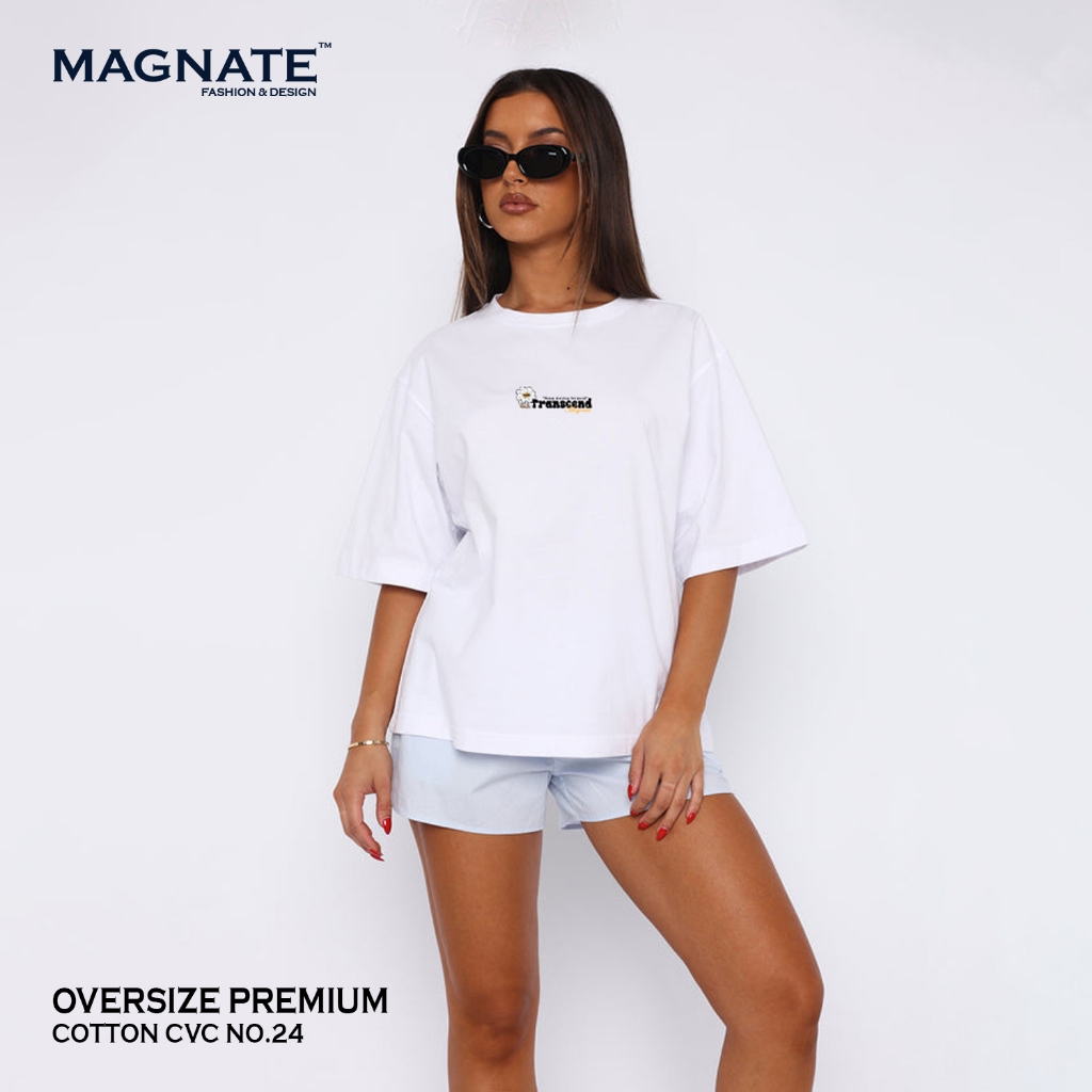 MAGNATE - Groovy Collection เสื้อยืดoversized unisex(ไหล่ตก คอไม่ย้วย) แบรนด์ Magnate