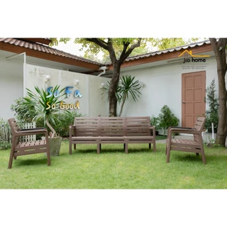 เก้าอี้โซฟา พลาสติก 1-2-3 ที่นั่ง กับโต๊ะกลาง, SoFa So Good 1-2-3 Seats and Coffee Table JioHome