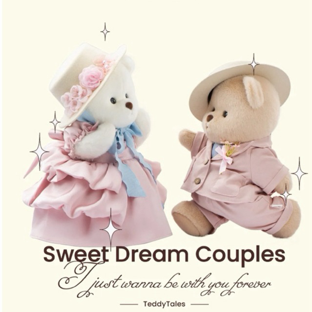 (พร้อมส่งชุด) Teddy Tales Lina Bear Sweet Dream Bride(30cm)