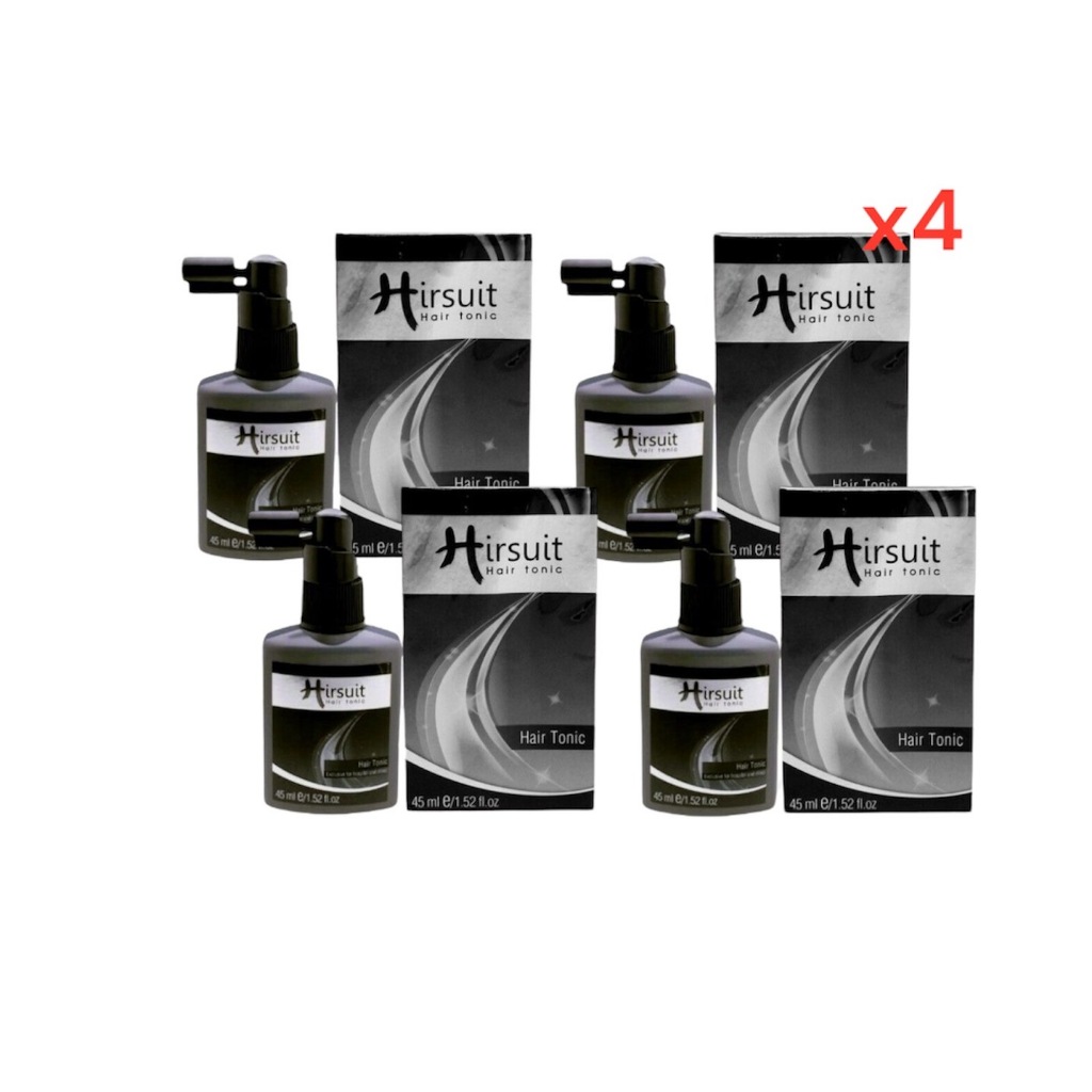 Hirsuit hair tonic Set 4 ขวด เฮอร์ซูท แฮร์โทนิค แก้ผมร่วง ลดผมร่วงเร่งผมเกิดใหม่ DeMed Clinic