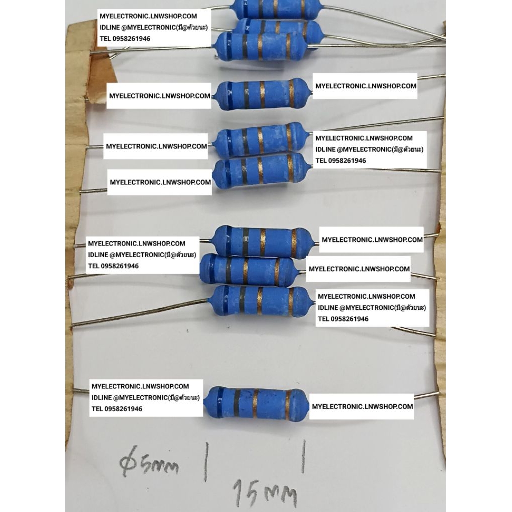 6.8 โอห์ม 3W แพ็คมี10ตัว R3W สาม วัตต์ 5% R รีซิสเตอร์ 6.8 OHM 3 WATT ตัว ต้านทาน ชนิด ทน ความ ร้อน 