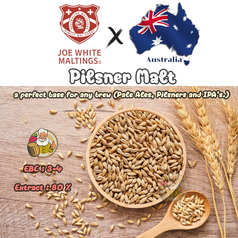 พิลส์เนอร์ มอลต์ (ข้าวบาร์เลย์ออสเตรเลีย) - Pilsner Malt – Joe White Maltings