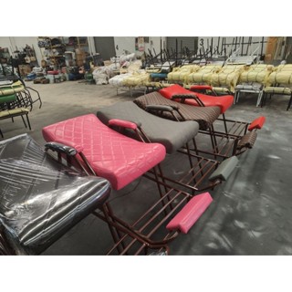 มาใหม่ เตียงสระขาสีน้ำตาล ทนแข็งแรงสวยหรูเลือกสีเบาะได้เลย