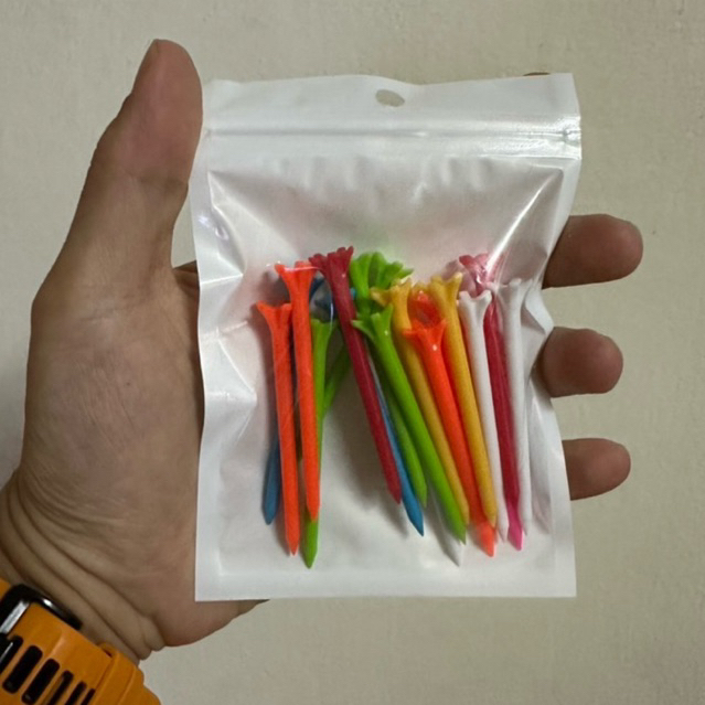 [20/50/100/200ชิ้น] Golf Tee Slim – ทีวางลูกกอล์ฟแบบบาง น้ำหนักเบา พกพาสะดวก