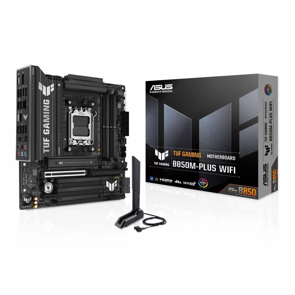 MAINBOARD (เมนบอร์ด) ASUS TUF GAMING B850M-PLUS WIFI - AMD SOCKET AM5 DDR5 MICRO-ATX
