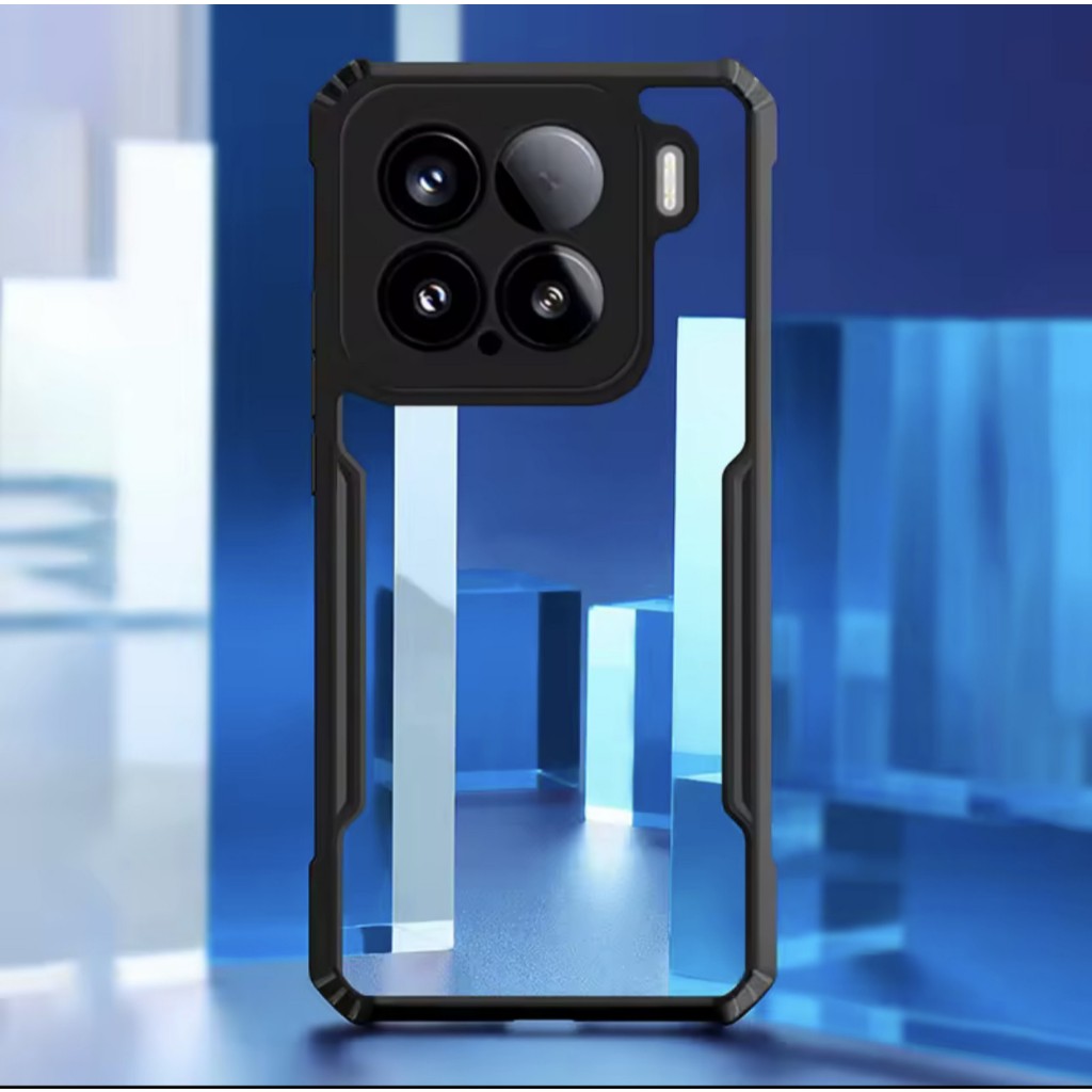 ส่งจากไทย Case Mi 15 / Mi 15Pro / Mi 15Ultra เคสขอบนิ่มหลังใสแข็งกันกระแทก เคสขอบดำหลังใสกันกระแทก P