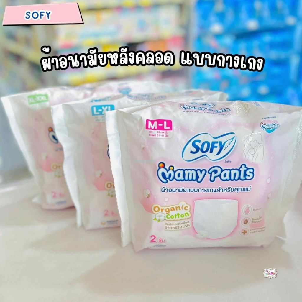 Sofy โซฟี ผ้าอนามัยหลังคลอด แบบกางเกง (แพค 2 ชิ้น)