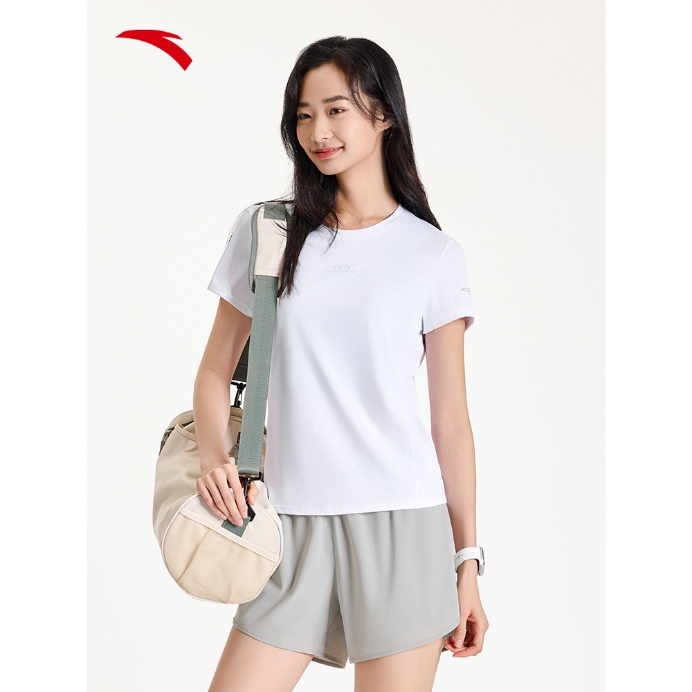 ANTA เสื้อยืดสั้นหญิง 1625B5109 Official Store