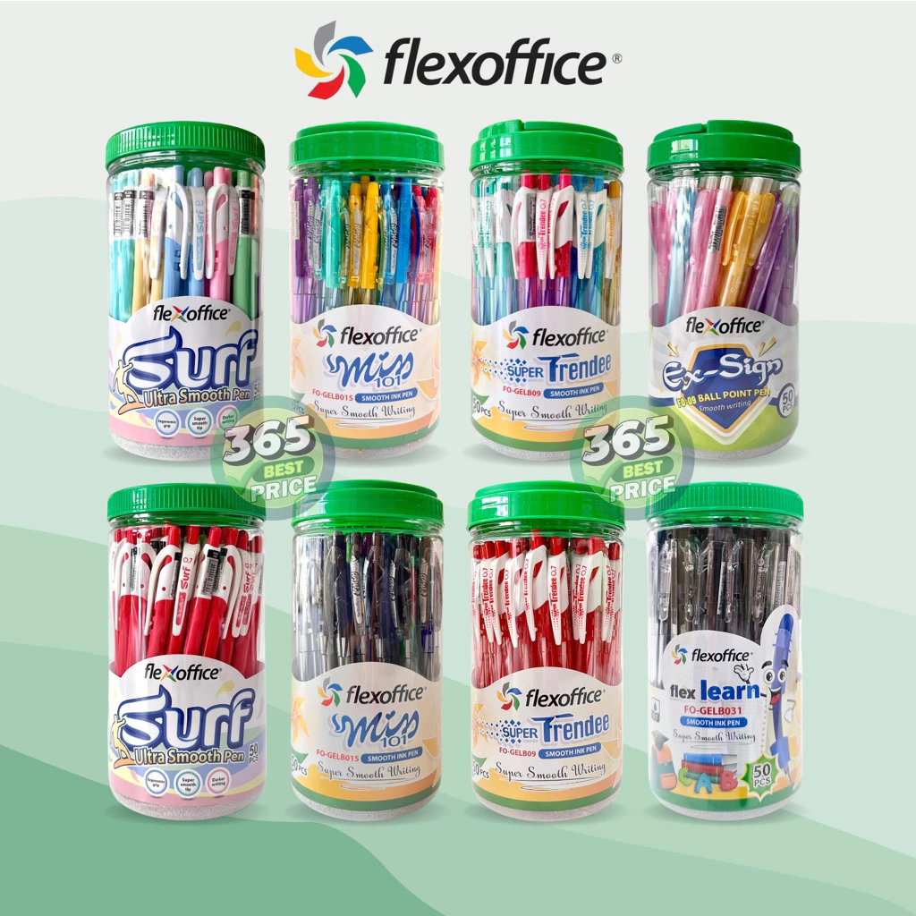 ปากกา Flex office (50ด้าม) 0.5, 0.7mm.