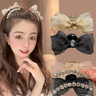 A492 กิ๊บหนีบผม ประดับเพชร กิ๊บหนีบผมสไตล์เกาหลี พร้อมส่ง