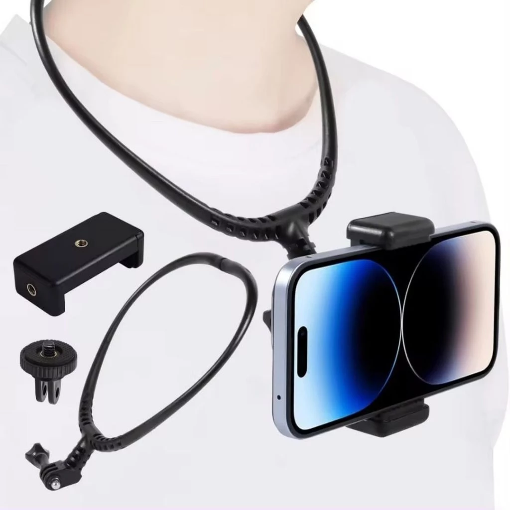ขายึดกล้องแบบคล้องคอ  สำหรับกล้องGoPro Hero 13 12 11 10 9 Insta360 X4 X3 DJI Action 4 3 AKASO 4.6 และมือถือทุกรุ่น thumbnail 4