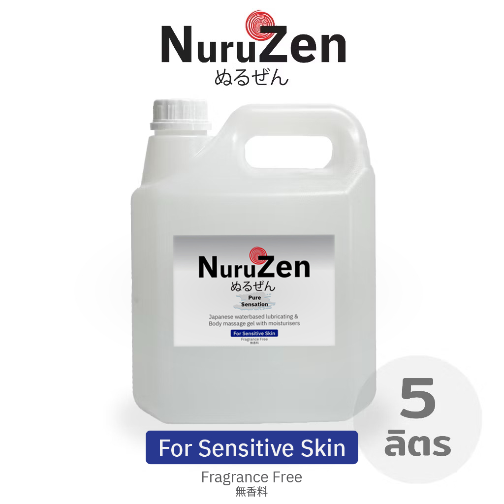 Nuruzen Pure Sensation Nuru gel นูรุเจล เจลหล่อลื่น ยืดได้ แห้งช้า สูตรไม่มีกลิ่น ออนโยน ขนาด 5 ลิตร