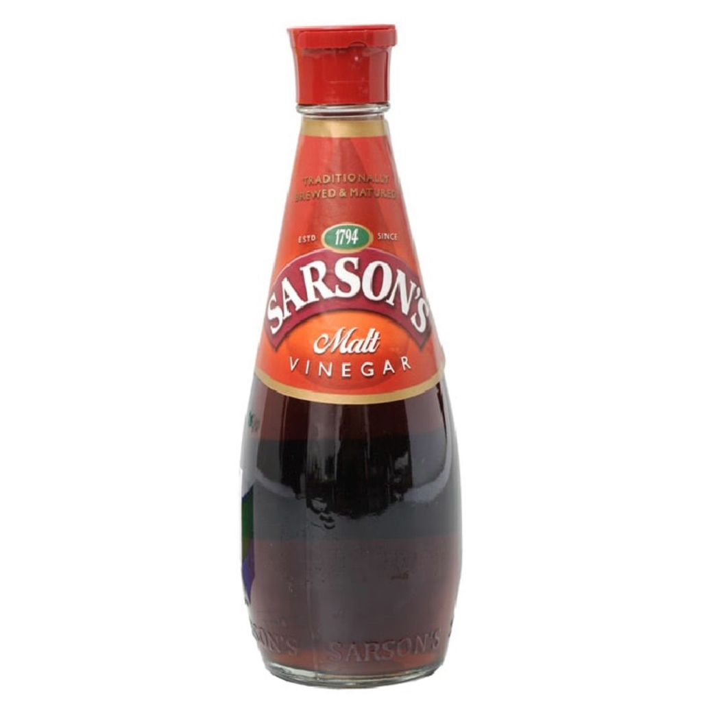 ซาร์ซัน วินิก้า มอลท์ น้ำส้มสายชูแบบขวดแก้วขนาด 250กรัม Sarson's Malt vinegar 250ml