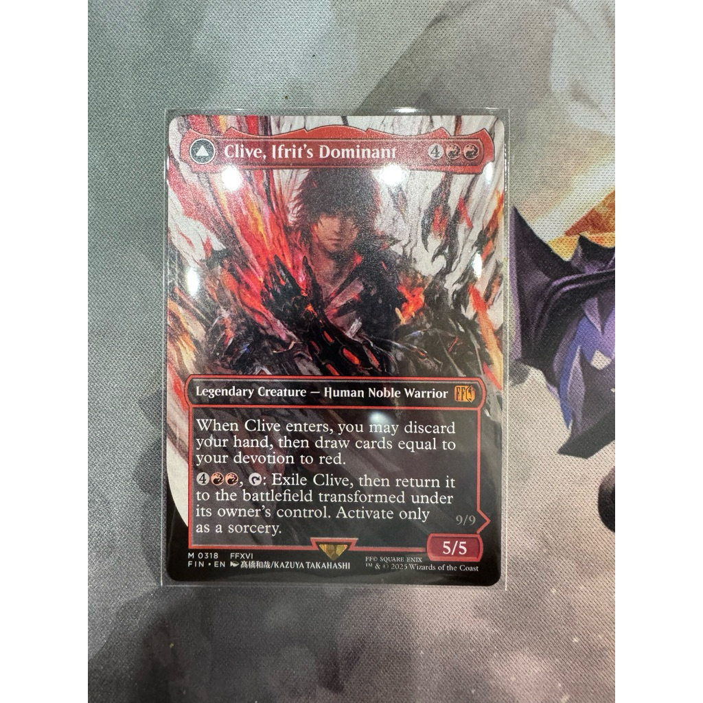 MTG Final Fantasy Variants: Clive, Ifrit's Dominant (0318 - Borderless)